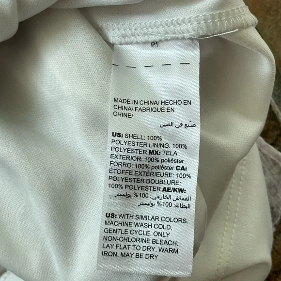 WHBM Lavender & White Snake Print Long Sleeve Blouson Dress Ruffle Neckline Sz 6 - Picture 12 of 12